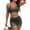 Army Green, variant on Womens Bikini Set High Waisted 2 Piece Swimsuits Tummy Control Bathing Suits Curvy Mesh Swim Skirt Swimwear