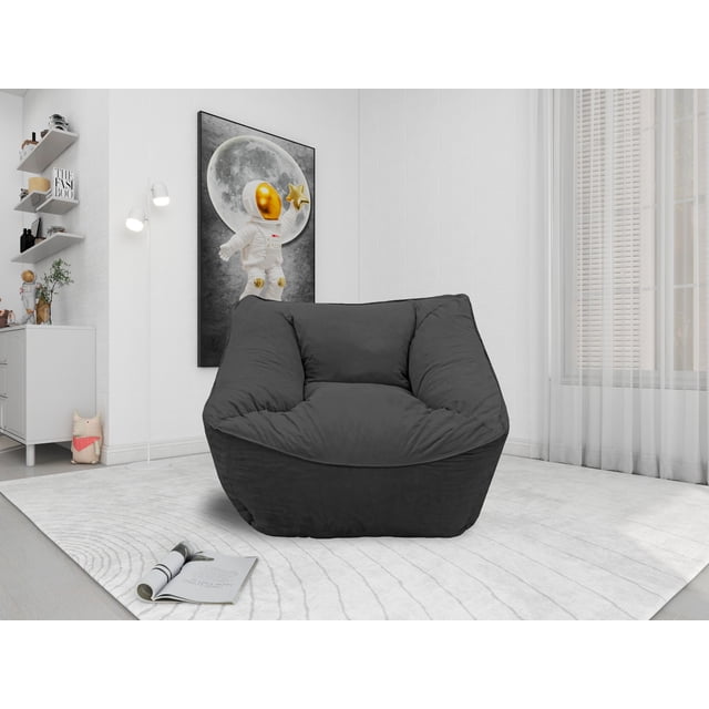 Sillon Puff El Bazar Store Gris Oxford, Sillon Ocasional