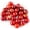 Red, variant on Natural Red Agate Crystal Ball Quartz Gemstones Small Size of 10 for Healing, Reiki, Home Office Decoration, Jewelry Making (Red Agate, 0.78inch)