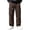 04-Coffee, variant on Diufon Cargo Pants for Men Elastic Waist Drawstring Straight Leg Loose Outdoor Hiking Pants with Multi Pockets