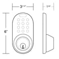 thumbnail image 6 of MiLocks Digital Deadbolt Door Lock and Passage Knob Combo, Oil-Rubbed Bronze Finish with Keyless Entry via Remote Control and Keypad Code for Exterior Doors (XFK-02OB), 6 of 7