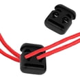 thumbnail image 2 of Uxcell 4 x 5mm Diameter Dual Hole Spring Sewing Fasteners Cord Locks 4Pack Black, 2 of 7