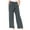 Gray, variant on Edvintorg Women's Solid Wide Leg Lounge Pants Fashion Loose High Waisted Long Straight Trousers Pants Casual Work Pants with Pockets