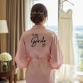 thumbnail image 5 of Vjnyvs Bridesmaid Proposal Gift Set 6 Matching Satin Robes for Women Bride Bridesmaids Kimono Style Robes for Bridal Shower, Bachelorette Wedding Morning, 5 of 7
