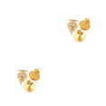thumbnail image 2 of ZheElen Earring Stud Base Multi Stainless Handmade Popular Ear Pins Setting Daily DIY Jewelry Making Tool Beach Supplies Gold 12mm 2Set, 2 of 6