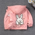 thumbnail image 2 of Mercatoo Toddler Kids Cute Graphic Windbreaker Jacket Boys Girls Zipper Lightweight Outwear Windproof Rainproof Hiking Coat, 2 of 6