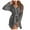 Dark Gray-A, variant on Penkiiy Fleece Hooded Robe Bathrobe Women's Soft Solid Color Sleeve V-Neck Winter Sashes Pokets Fleece Faux Velvet Sleepwear Dress Nightgow Sleeve Suit Coat Tops Black Nightgowns
