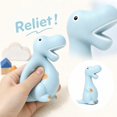 thumbnail image 2 of Dinosaur Squishy Toy, Light Blue Cartoon Dino Stress Squeeze Ball, Crunchy Sound Slow Rising Relief Fidget Toy, Anxiety Sensory Ball for Adults, Random Color Christmas Gift, 2 of 4