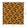 thumbnail image 5 of Bear Pattern Shower Curtain - Artistic Aesthetic Polar Cartoon Brown Forest Winter Hunting Wild Design Premium Polyester Waterproof Quick-Dry Bath Curtain 72x72 Inch, 5 of 5