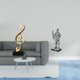 thumbnail image 2 of Escultura De Caballero Con Notas Musicales En Resina. Adorno Creativo De Mesa. Figura Decorativa Para Escritorio, Chimenea, Entrada, Estantería, Oficina O Como Regalo De Inauguración., 2 of 8
