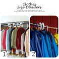 thumbnail image 2 of 12pcs Plastic Clothing Size Circle Clothes Divider Ring Clothing Size Button, 2 of 4