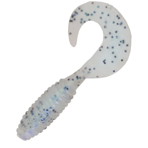 Kalins Lunker Grub 3", 10pk, Blue Pearl/Salt & Pepper