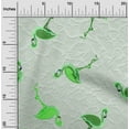 thumbnail image 2 of oneOone Cotton Cambric Sea Green Fabric Tropical Bird-Flamingo With Texture Sewing Craft Projects Fabric Prints By Yard 56 Inch Wide, 2 of 5