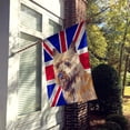 thumbnail image 2 of Carolines Treasures LH9472CHF Cairn Terrier with English Union Jack British Flag House Flag House Size multicolor, 2 of 4