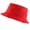 Red, variant on Bucket Hat 100% Cotton Packable Summer Travel