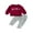 Wine Red Grey, variant on Bagilaanoe 2PCS Toddler Baby Boy Long Pants Set Letter Print Long Sleeve Sweatshirt Pullover Tops + Drawstring Sweatpants 6M 12M 18M 24M 3T Kids Casual Sweatsuits