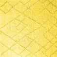 thumbnail image 1 of Ahgly Company Machine Washable Indoor Square Oriental Yellow Industrial Area Rugs, 3' Square, 1 of 4