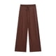thumbnail image 2 of HH TRAF Pantalones largos de punto con cordón y cintura elástica para mujer, moda de otoño, con lazo liso y cordón ajustable, 2 of 5