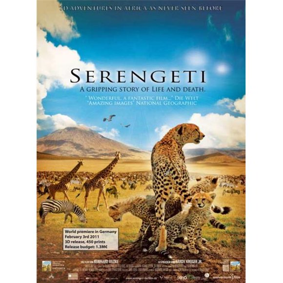 Posterazzi MOVGB48683 Serengeti Affiche de Film - 27 x 40 Po.
