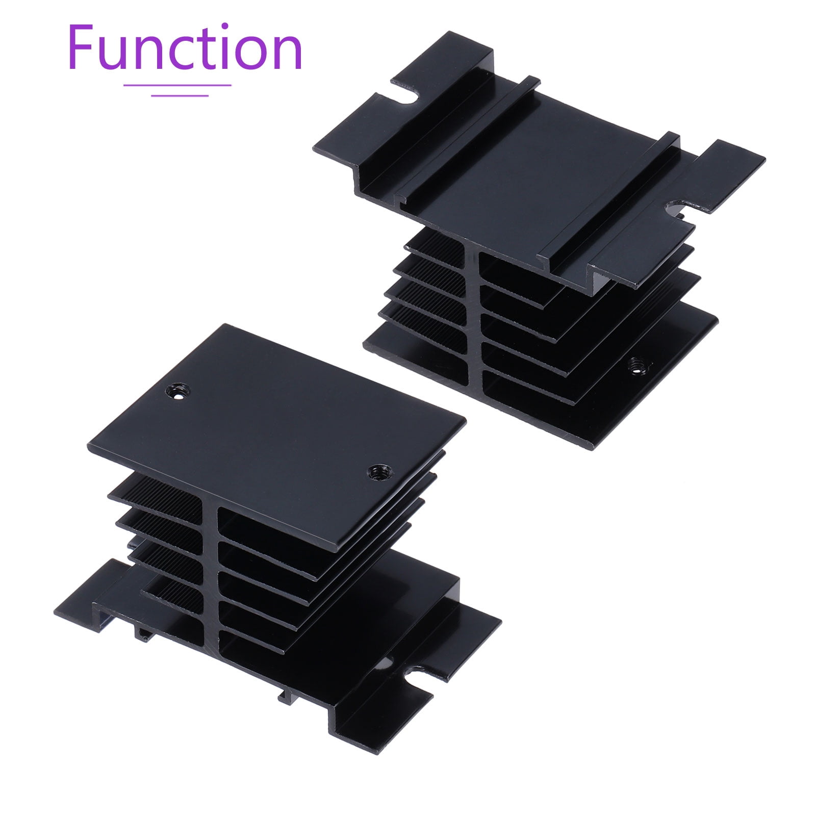 Uxcell SSR-40DA 3-32V DC Input to 24-480V AC Output Single Phase Solid State Relay AC 40A with SSR Heat Sink