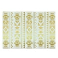thumbnail image 1 of Ethnic Cutting Board, Abstract Borders from Prehistoric Cultures with Ombre Effect, Decorative Tempered Glass Cutting and Serving Board, Large Size, Yellow and White, by Ambesonne, 1 of 1