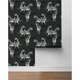 thumbnail image 6 of Harry & Grace Charcoal Playful Zebras Peel and Stick Wallpaper, 6 of 7