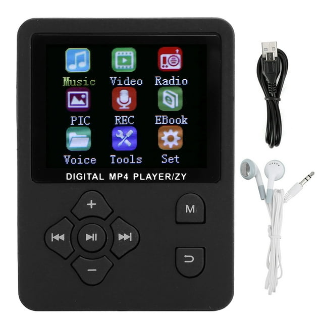 Grabadora de voz digital portátil T2, reproductor de música MP4 de alta fidelidad, radio FM con ranura para tarjeta