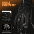 thumbnail image 5 of ATERCEL Winter Gloves Men and Women Cold Weather Glove Touchscreen Warm Waterproof Bicycle Gloves Sports Ski Glove(Black, L), 5 of 8
