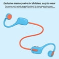 thumbnail image 5 of YUNOVA X12 Kids Wireless Bone Conduction Headphones, IP55 Waterproof, 6H Playtime, 8GB Memory, Bluetooth 5.3, Volume Limit, Safe Study Headset for Children, Sport & Learning Headphones, 5 of 8