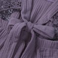 thumbnail image 3 of FOCUSNORM Infant New Born Girls Pure Romper with Ruffled Sleeves Big Bow, 3 of 7
