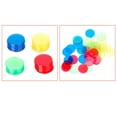 thumbnail image 2 of Dosaele 80pcs Transparent Counters Counting Bingo Chips Plastic Markers Bingo Supplies (Red), 2 of 6