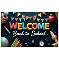 thumbnail image 1 of Colorful Design Back to School Banner Educational Theme Classroom Decor Welcome Sign for School Event Teacher's Day, 1 of 5