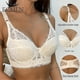 thumbnail image 3 of Sujetador bordado para mujer, sujetador recogido antidesgaste, sujetador ajustable con aros para respirar, sujetadores push-up de talla grande 80b-105d, 3 of 3