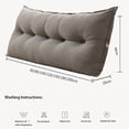 thumbnail image 2 of Bed cushion backrest, reading cushion headboard, washable removable back support cushion, soft comfortable back cushion, large reading cushion for bed and sofa, 2 of 8
