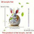 thumbnail image 3 of Matoen Easter Tree Decoration - Easter Acrylic Hanging Decorations - Easter Bunny Ornaments Gnome Bunny Egg Basket Stuffers for Easter Party Decorations, 3 of 8