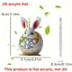 thumbnail image 2 of Lindo Colgante de Conejo de Pascua de Colores, 2 of 7