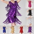 thumbnail image 4 of Women Sequins Latin Dance Dress Sexy Rumba Cha Cha Tango Samba Dance Party Dress, 4 of 11