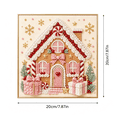 thumbnail image 3 of Christmas DIY Pearl Painting Set, 7.87inch Pearl Diamond Art Diy Kits DIY Pearl Painting Kit,Ideal As A Handmade Holiday Gifts - (gingerbread house), 3 of 5