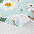 thumbnail image 5 of Erosebridal Cute Capybara Twin Quilt Set For Capybara Lovers,Kawaii Daisy Rustic Flower Twin Coverlet Set,2-Piece, 5 of 7