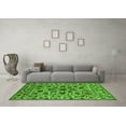 thumbnail image 3 of Ahgly Company Indoor Rectangle Oriental Green Industrial Area Rugs, 2' x 5', 3 of 4