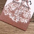 thumbnail image 5 of PONATIA Glitter Crown Printed Invitations for Birthday, Rose Gold, 25 Count, 5 of 8