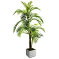 thumbnail image 2 of Vintage Home Artificial Faux Real Touch 90" Tall Palm Tree And Fiberstone Planter, 2 of 4