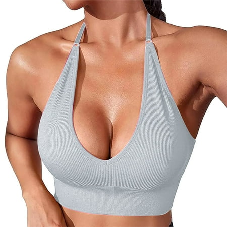Baodmurt Sports Bras for Women Lounge & Sleep Sport Lingerie  Underwear  Gray1 36BCD