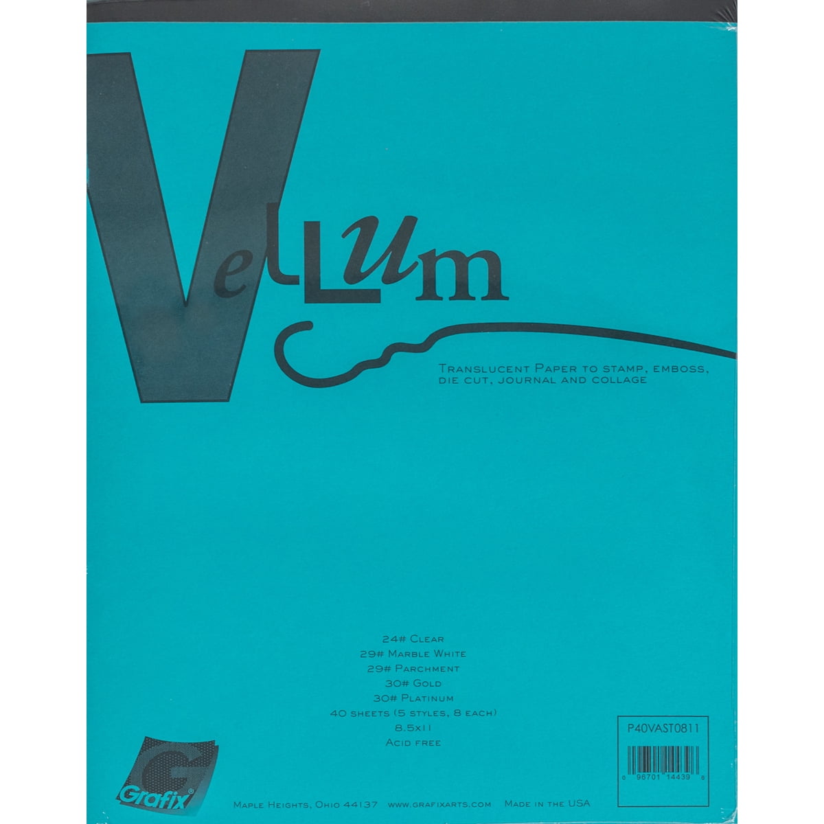 Grafix Vellum Assortment 8.5"X11" 40/Pkg- | Walmart Canada