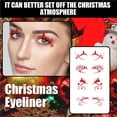 thumbnail image 4 of pitrice 4 Pairs Christmas Eye Liner Sticker Eyeshadow Temporary Stickers Decorative Patch Fashion Beauty Stage Performance, 4 of 8
