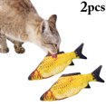 thumbnail image 1 of 2PCS Fish Cat Toy Interactive Simulated Realistic Plush Catnip Toy Cat Chew Toy, 1 of 10