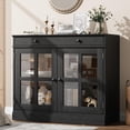 thumbnail image 1 of Gaderth Sideboard Buffet Cabinet With Storage,Modern Sideboard Cabinet With Glass Door,Farmhouse Console Table,Buffet Table With Drawer,Kitchen Coffee Bar Wine Bar Cabinet For Hallway Entryway, 1 of 9