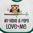 thumbnail image 4 of Inktastic Nana and Papa Love Me Baby Girl Girls Baby Bib, 4 of 4