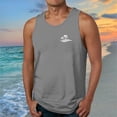 thumbnail image 2 of Gifts for Men! LINGLANG Mens Summer Tank Top Hawaiian Palm Tree Print Sleeveless Casual Shirt, 2 of 4