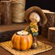 thumbnail image 5 of pstuiky Calabaza de Halloween artesanías de resina hogar escritorio jardín niña decoraciones adornos, 5 of 6
